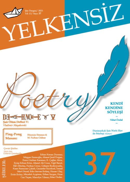 Yelkensiz Şiir Dergisi - 37. Sayı (2025/Yıl: 12/ yakında...)