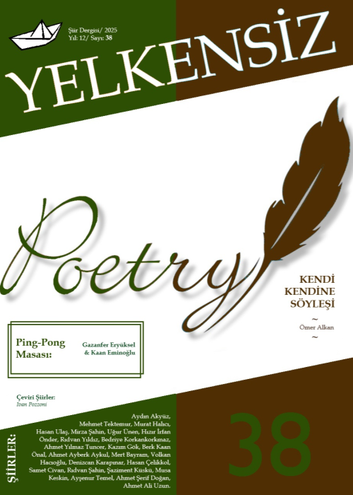 Yelkensiz Şiir Dergisi - 38. Sayı (2025/Yıl: 12/ yakında...)